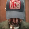 &SONS Headwear-Trucker Badge Cap Grey