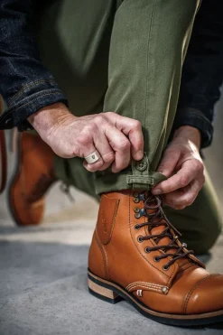 &SONS Bottoms & Shorts-Virgil Chino Army Green