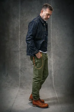 &SONS Bottoms & Shorts-Virgil Chino Army Green