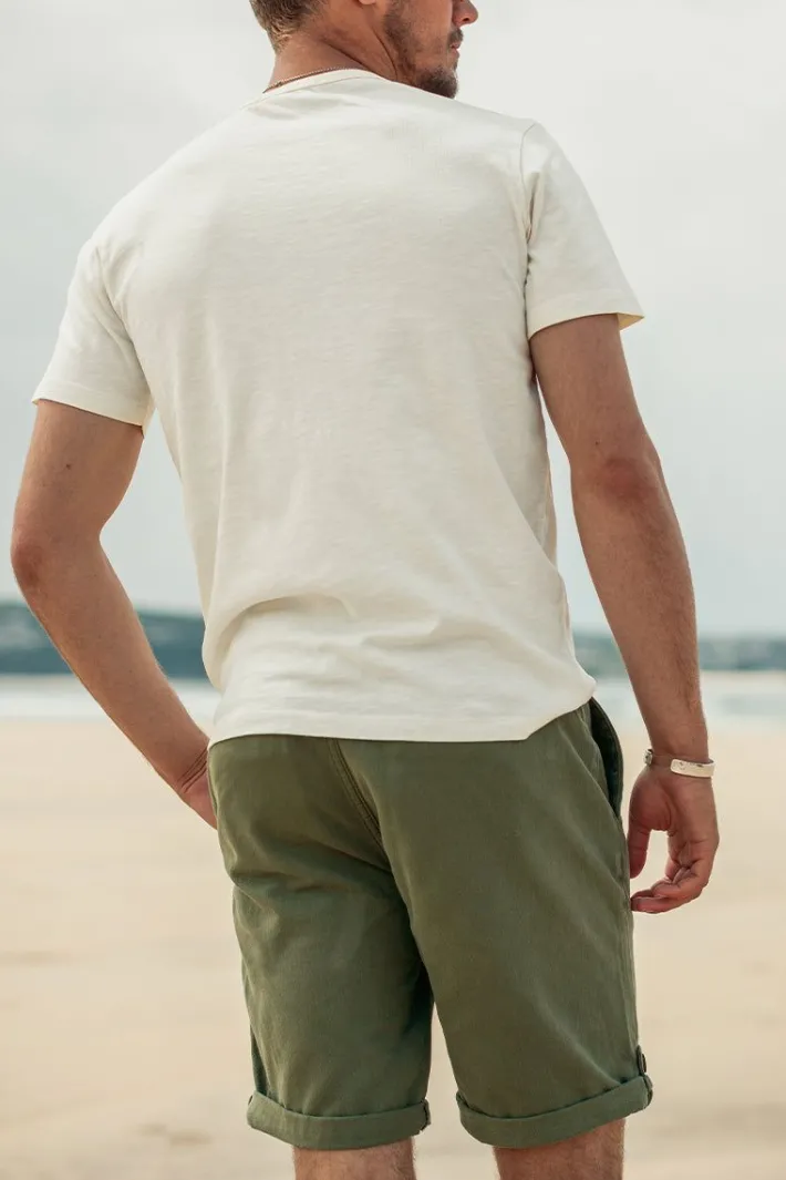 &SONS Bottoms & Shorts-Virgil Chino Shorts Army Green