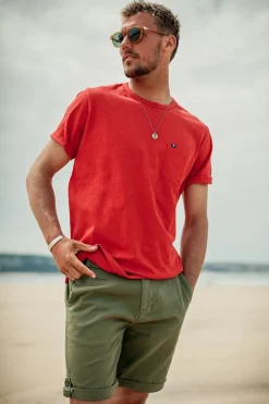 &SONS Bottoms & Shorts-Virgil Chino Shorts Army Green