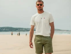 &SONS Bottoms & Shorts-Virgil Chino Shorts Army Green