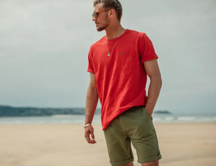 &SONS Bottoms & Shorts-Virgil Chino Shorts Army Green