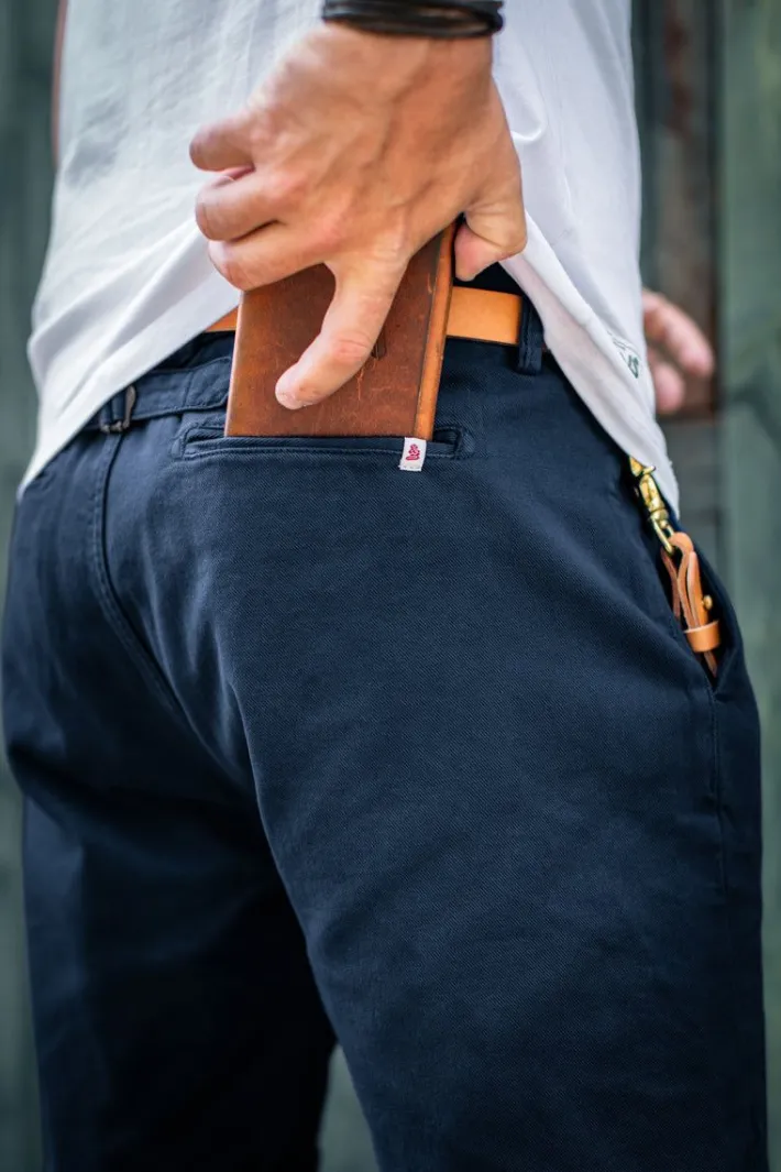 &SONS Bottoms & Shorts-Virgil Chino Shorts Navy