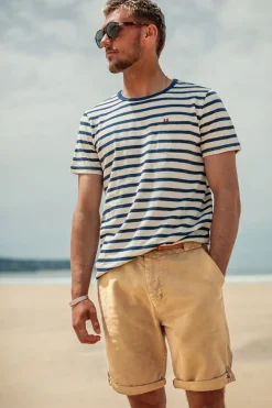 &SONS Bottoms & Shorts-Virgil Chino Shorts Tan