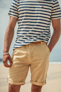 &SONS Bottoms & Shorts-Virgil Chino Shorts Tan