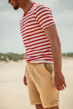 &SONS Bottoms & Shorts-Virgil Chino Shorts Tan