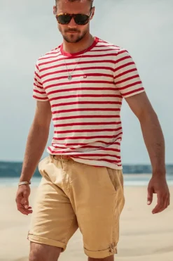 &SONS Bottoms & Shorts-Virgil Chino Shorts Tan