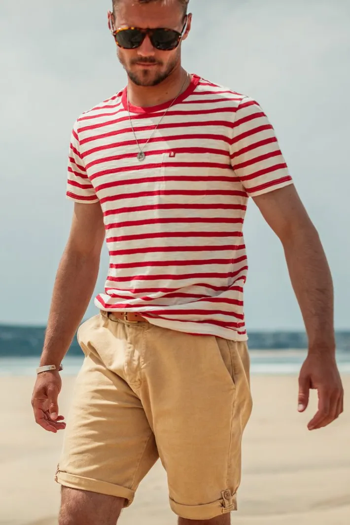 &SONS Bottoms & Shorts-Virgil Chino Shorts Tan