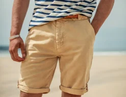 &SONS Bottoms & Shorts-Virgil Chino Shorts Tan