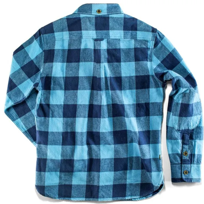 &SONS Jackets & Coats-Yukon Flannel Field Shirt Blue
